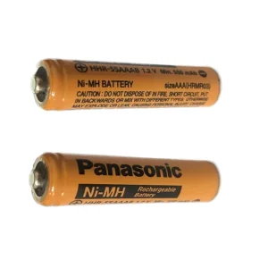 باتری نیم قلمی قابل شارژ پاناسونیک مدل Ni-MH.HHR-55AAABHRMR03  بسته دو عددی
