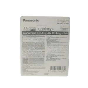 باتری قلمی قابل شارژ پاناسونیک مدل bk3mcce/4bt/Eneloop pro بسته 2 عددی