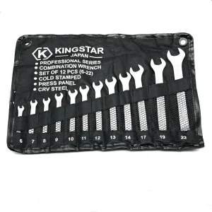 آچار یکسر تخت و یکسر رینگی کینگ استار مدل JAPAN-SET-12PCS  مجموعه 12 عددی