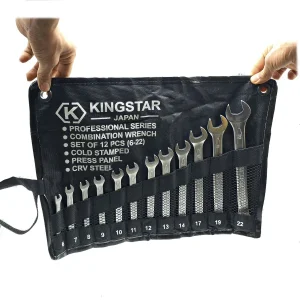 آچار یکسر تخت و یکسر رینگی کینگ استار مدل JAPAN-SET-12PCS  مجموعه 12 عددی