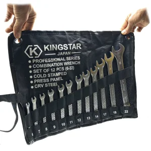 آچار یکسر تخت و یکسر رینگی کینگ استار مدل JAPAN-SET-12PCS  مجموعه 12 عددی