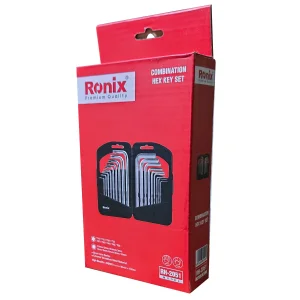 آچار آلن و ستاره ای رونیکس مدل 2051HEX-KEY مجموعه 18 عددی