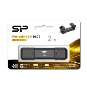 اس اس دی اکسترنال سیلیکون پاور مدل DS72 ظرفیت 2 ترابایت رابط USB 3.2 Gen2