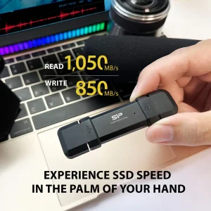 اس اس دی اکسترنال سیلیکون پاور مدل DS72 ظرفیت 2 ترابایت رابط USB 3.2 Gen2