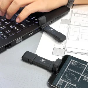 اس اس دی اکسترنال سیلیکون پاور مدل DS72 ظرفیت 2 ترابایت رابط USB 3.2 Gen2