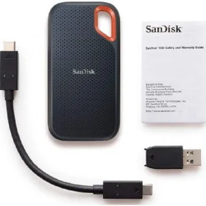 اس اس دی اکسترنال سن دیسک مدل Extreme E61 ظرفیت 2 ترابایت رابط USB 3.2 Gen2