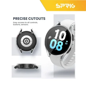 کاور اسپریگ مدل SPG Case مناسب برای ساعت هوشمند سامسونگ Galaxy Watch 5 40mm به همراه محافظ صفحه نمایش