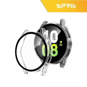 کاور اسپریگ مدل Hard Guard مناسب برای ساعت هوشمند سامسونگ Galaxy Watch 5 40mm به همراه محافظ صفحه نمایش