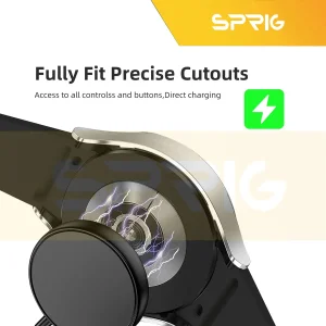 کاور اسپریگ مدل PC-Bumper مناسب برای ساعت هوشمند سامسونگ Galaxy Watch 4 44mm به همراه محافظ صفحه نمایش