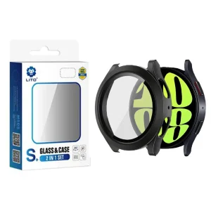 کاور لیتوو مدل Protector مناسب برای ساعت هوشمند سامسونگ Galaxy Watch 4 44mm / Watch 5 44mm به همراه محافظ صفحه نمایش
