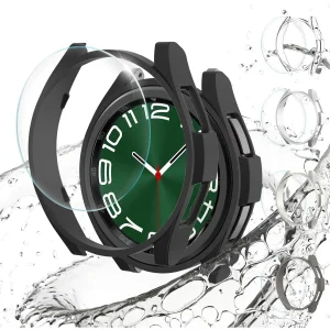 کاور اسپریگ مدل PC Bump مناسب برای ساعت هوشمند سامسونگ Galaxy Watch 6 Classic 47mm به همراه محافظ صفحه نمایش