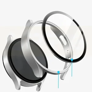 کاور اسپریگ مدل PC Guard Bump مناسب برای ساعت هوشمند سامسونگ Galaxy Watch 7 40mm به همراه محافظ صفحه نمایش