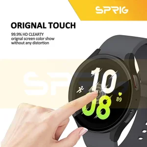 کاور اسپریگ مدل PC-Bumper مناسب برای ساعت هوشمند سامسونگ Galaxy Watch 5 44mm به همراه محافظ صفحه نمایش