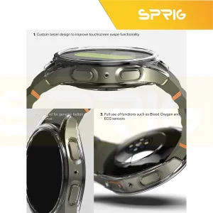 کاور اسپریگ مدل SPG-NGL مناسب برای ساعت هوشمند سامسونگ Galaxy Watch 7 40mm