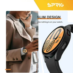 کاور اسپریگ مدل Protective مناسب برای ساعت هوشمند سامسونگ Galaxy Watch 4 40mm به همراه محافظ صفحه نمایش