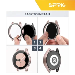 کاور اسپریگ مدل SP-360 مناسب برای ساعت هوشمند سامسونگ Galaxy Watch 5 40mm به همراه محافظ صفحه نمایش