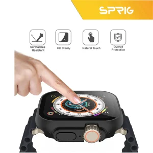 کاور اسپریگ مدل SP-360 مناسب برای ساعت هوشمند ویرفیت HK9 Ultra 2 Max به همراه محافظ صفحه نمایش
