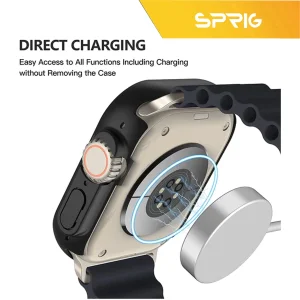 کاور اسپریگ مدل SP-360 مناسب برای ساعت هوشمند ویرفیت HK9 Ultra 2 Max به همراه محافظ صفحه نمایش
