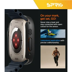 کاور اسپریگ مدل SP-360 مناسب برای ساعت هوشمند ویرفیت HK9 Ultra 2 Max به همراه محافظ صفحه نمایش