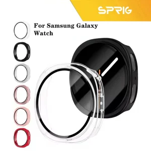 کاور اسپریگ مدل HD PCGLS مناسب برای ساعت هوشمند سامسونگ Galaxy watch 9 40mm به همراه محافظ صفحه نمایش