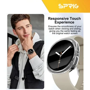 کاور اسپریگ مدل HD PCGLS مناسب برای ساعت هوشمند سامسونگ Galaxy watch 9 40mm به همراه محافظ صفحه نمایش