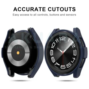 کاور آکوآرا مدل Full Protection Guard مناسب برای ساعت هوشمند سامسونگ Galaxy watch 4 Classic 46mm به همراه محافظ صفحه نمایش