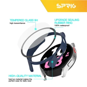 کاور اسپریگ مدل SP-360 مناسب برای ساعت هوشمند سامسونگ Galaxy Watch 4 46mm به همراه محافظ صفحه نمایش
