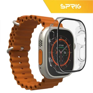 کاور اسپریگ مدل SP-360 مناسب برای ساعت هوشمند الترا HK8 pro max به همراه محافظ صفحه نمایش