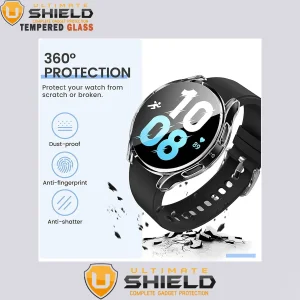 کاور آلتیمیت شیلد مدل UL-360 مناسب برای ساعت هوشمند سامسونگ Galaxy Watch 4 40mm به همراه محافظ صفحه نمایش