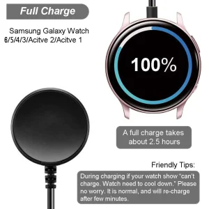 کابل شارژ راینو مدل Charger مناسب برای ساعت هوشمند سامسونگ Galaxy Watch 6 40mm / 44mm / Galaxy Watch 6 Classic 43mm / 47mm
