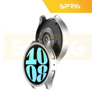 کاور اسپریگ مدل PC-Bumper مناسب برای ساعت هوشمند سامسونگ Galaxy Watch 6 Classic 47mm به همراه محافظ صفحه نمایش