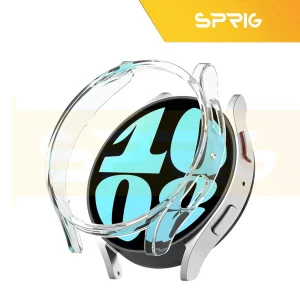 کاور اسپریگ مدل PC-Bumper مناسب برای ساعت هوشمند سامسونگ Galaxy Watch 6 Classic 47mm به همراه محافظ صفحه نمایش