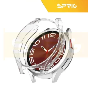کاور اسپریگ مدل PC-Bumper مناسب برای ساعت هوشمند سامسونگ Galaxy Watch 6 Classic 47mm به همراه محافظ صفحه نمایش