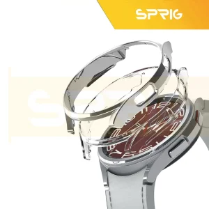 کاور اسپریگ مدل PC-Bumper مناسب برای ساعت هوشمند سامسونگ Galaxy Watch 6 Classic 47mm به همراه محافظ صفحه نمایش