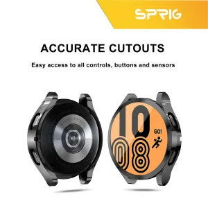 کاور اسپریگ مدل SPG Case مناسب برای ساعت هوشمند سامسونگ Galaxy Watch 5 44mm به همراه محافظ صفحه نمایش