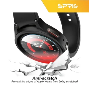 کاور اسپریگ مدل SPG Case مناسب برای ساعت هوشمند سامسونگ Galaxy Watch 5 44mm به همراه محافظ صفحه نمایش