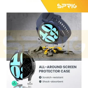 کاور اسپریگ مدل SPG مناسب برای ساعت هوشمند سامسونگ Galaxy Watch 7 44mm به همراه محافظ صفحه نمایش