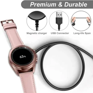 کابل شارژ راینو مدل Charger مناسب برای ساعت هوشمند سامسونگ Galaxy Watch Active 40mm / Active 2 40mm / 44mm