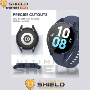 کاور آلتیمیت شیلد مدل PC-Bumper-UL مناسب برای ساعت هوشمند سامسونگ Galaxy Watch 5 44mm به همراه محافظ صفحه نمایش