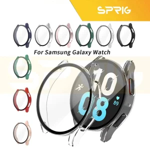 کاور اسپریگ مدل Protective مناسب برای ساعت هوشمند سامسونگ Galaxy Watch 5 40mm به همراه محافظ صفحه نمایش