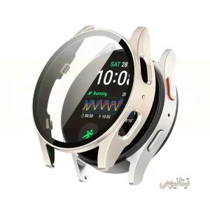 کاور اسپریگ مدل PC Guard Bump مناسب برای ساعت هوشمند سامسونگ Galaxy Watch 7 44mm به همراه محافظ صفحه نمایش