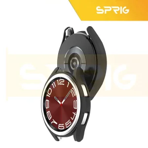 کاور اسپریگ مدل PC-Bumper مناسب برای ساعت هوشمند سامسونگ Galaxy Watch 6 Classic 43mm به همراه محافظ صفحه نمایش