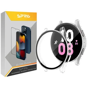 کاور اسپریگ مدل PC-Bumper مناسب برای ساعت هوشمند سامسونگ Galaxy Watch 5 40mm به همراه محافظ صفحه نمایش
