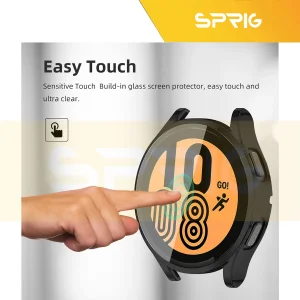 کاور اسپریگ مدل PC-Bumper مناسب برای ساعت هوشمند سامسونگ Galaxy Watch 5 40mm به همراه محافظ صفحه نمایش