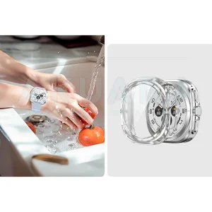 کاور آکوآرا مدل Full Protection Guard مناسب برای ساعت هوشمند سامسونگ Galaxy watch 7 ultra 47mm به همراه محافظ صفحه نمایش