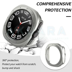 کاور آکوآرا مدل Full Protection Guard مناسب برای ساعت هوشمند سامسونگ Galaxy watch 7 ultra 47mm به همراه محافظ صفحه نمایش