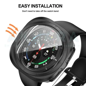 کاور آکوآرا مدل Full Protection Guard مناسب برای ساعت هوشمند سامسونگ Galaxy watch 7 ultra 47mm به همراه محافظ صفحه نمایش