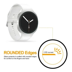 محافظ صفحه نمایش آکوآرا مدل GLS مناسب برای ساعت هوشمند سامسونگ Galaxy Watch 8 40mm بسته سه عددی
