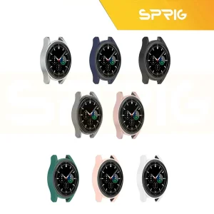 کاور اسپریگ مدل PC Guard Bump مناسب برای ساعت هوشمند سامسونگ Galaxy Watch 4 Classic 46mm به همراه محافظ صفحه نمایش