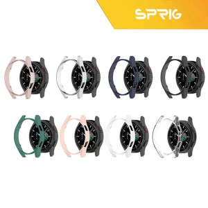 کاور اسپریگ مدل PC Guard Bump مناسب برای ساعت هوشمند سامسونگ Galaxy Watch 4 Classic 46mm به همراه محافظ صفحه نمایش